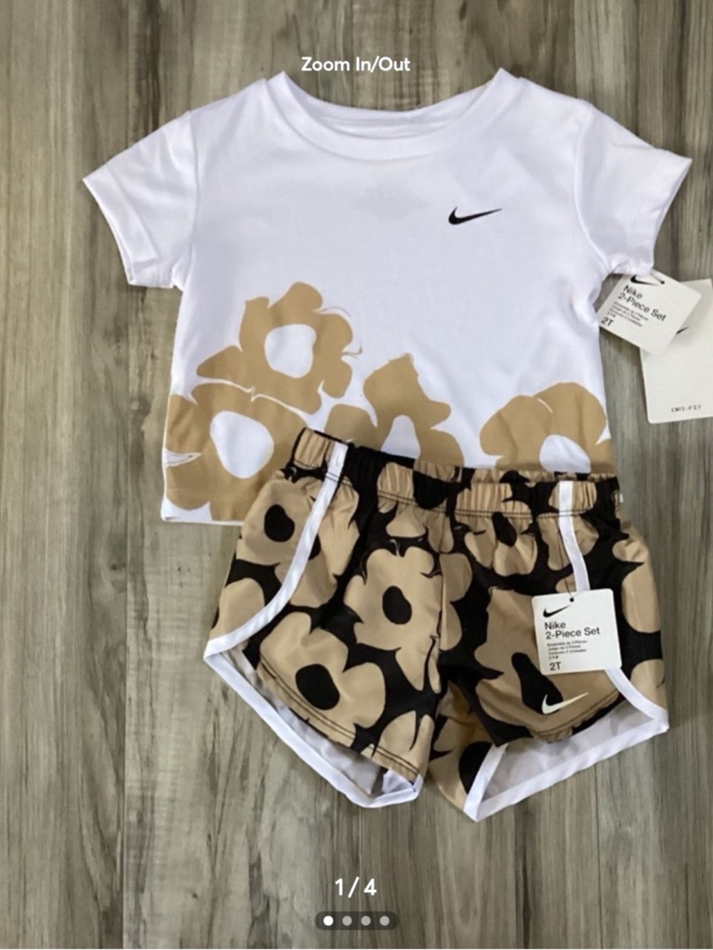 Toddler girls Nike DRIFIT shorts set size 2T(NWT) ~PRICE FIRM, NO OFFERS~